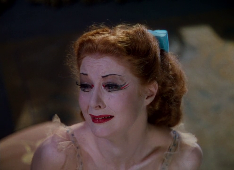 A close up of Moira Shearer in The Red Shoes